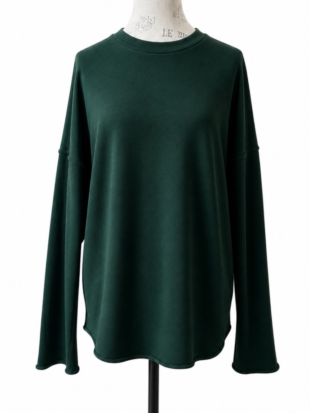 Eileen Fisher Forest Green Crewneck Sweatshirt Size Large New Without Tags! - Picture 2 of 10